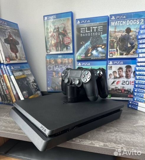 Как новая Sony PlayStation 4 slim 1TB 115 игр