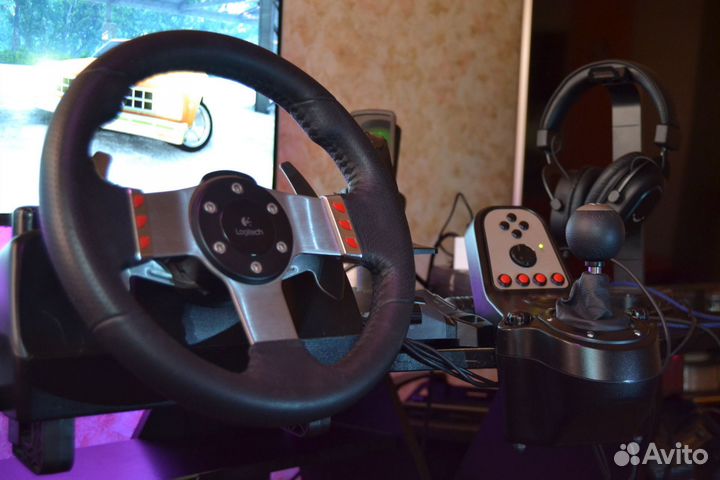 Игровой Руль Logitech g27 + кпп