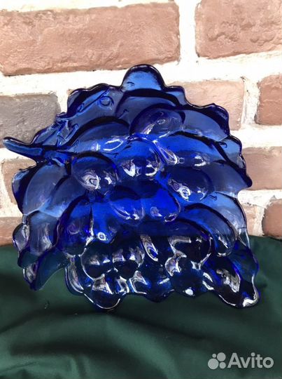 Ваза «виноград» кобальт и фруктовница Германия
