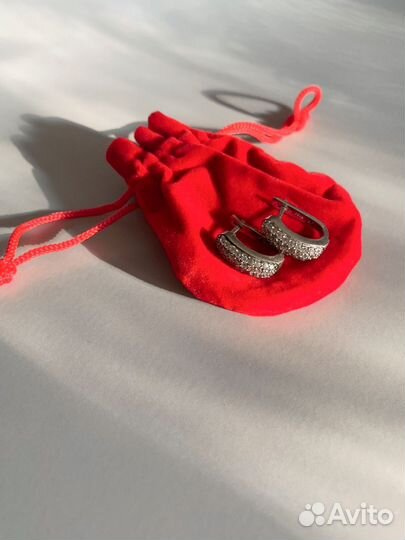 Серьги серебро