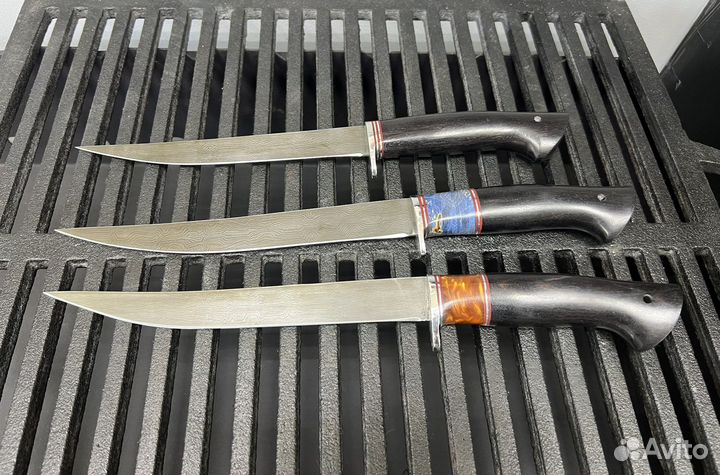 Филейный нож дамасская сталь