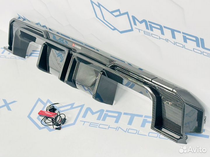 Диффузор bmw g80 m3 g81 со стоп сигналом