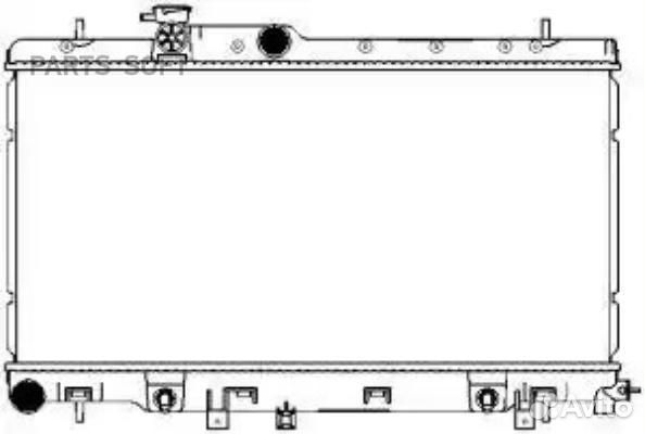 Радиатор охлаждения Субару Легаси 1999