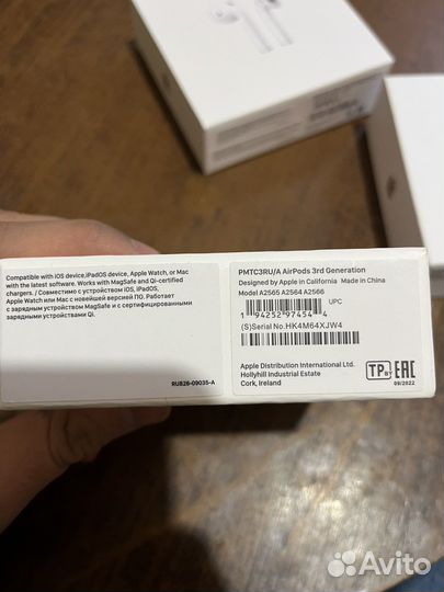 Наушники apple airpods 3