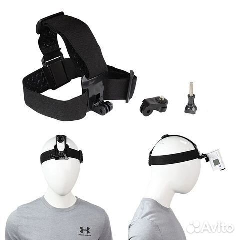 Крепление на голову GoPro,Sony X3000, AS300, AS50