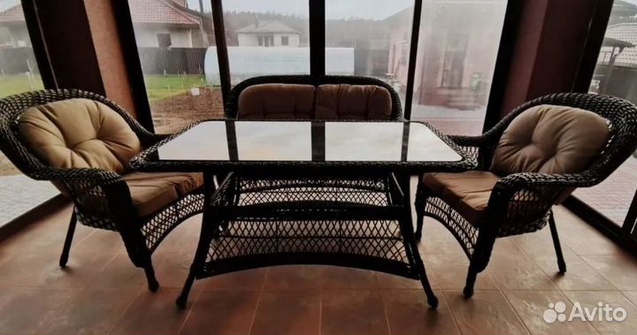 Набор садовой мебели из искусственного ротанга