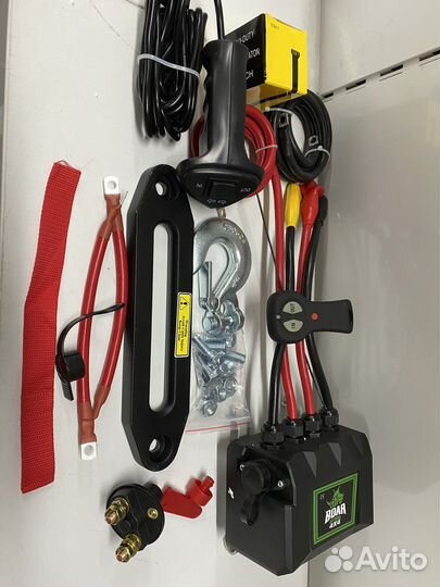 Лебедка 12000lbs boar 4x4 влагозащищенная (кевлар)