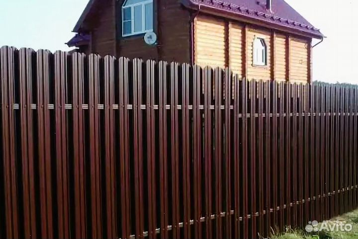 Забор из евроштакетника профессионально быстро