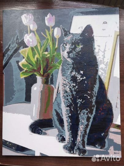 Картины по номерам раскрашенная