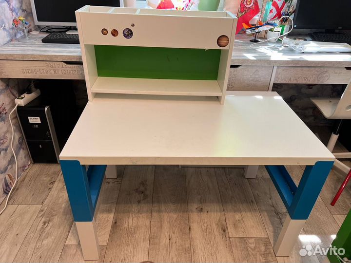 Детский растущий стол икеа Поль со стулом