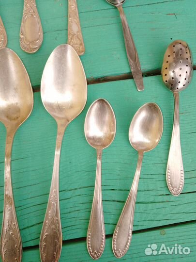 Мельхиоровые ложки и вилки