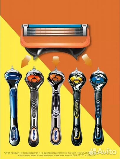 Кассеты для бритья gillette fusion 5