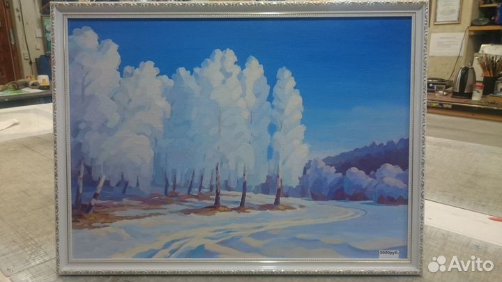 Картина маслом на холсте пейзаж