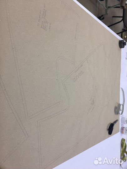 Печать лекал, выкроек, раскладок