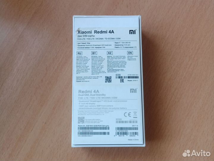 Телефон xiaomi redmi 4a