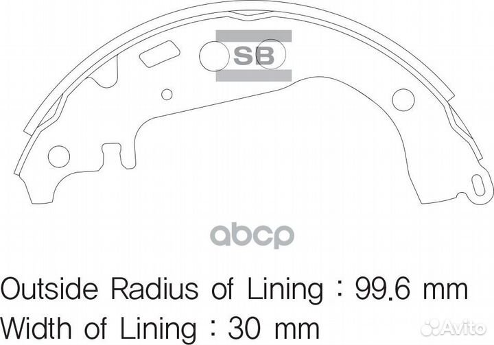 Колодки тормозные барабанные sangsin brake SA16