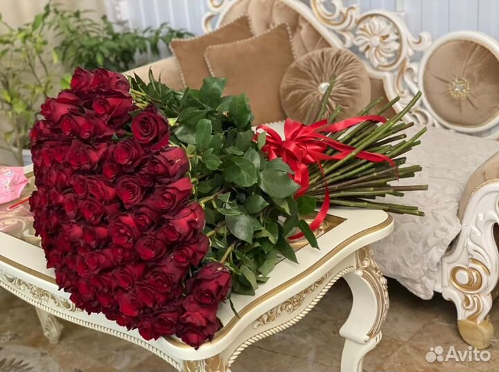 Красные розы гиганты