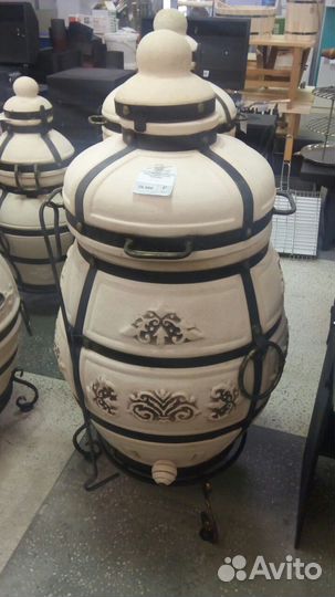 Тандыр с откидной крышкой от технокерамика