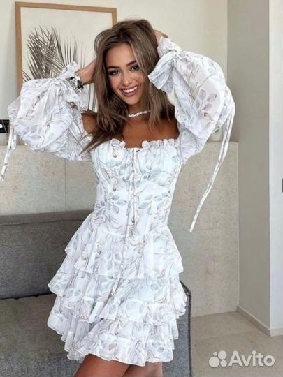 Шифоновое платье женское