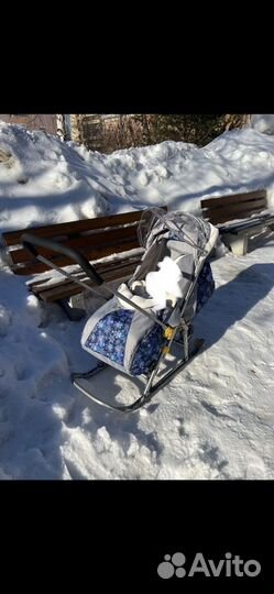 Детские санки коляска бу
