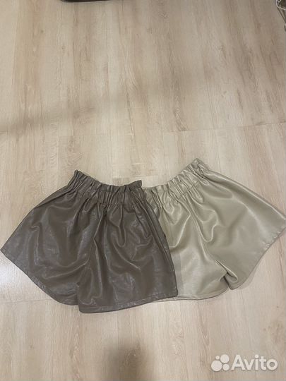 Шорты эко кожа 44