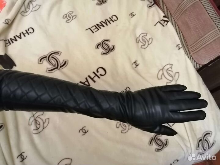 Перчатки женские кожаные зимние