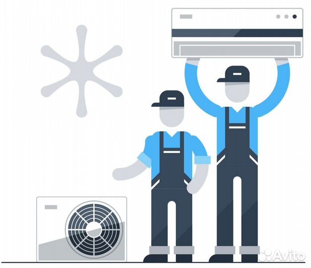 Установка кондиционера Закладка трасс Обслуживание