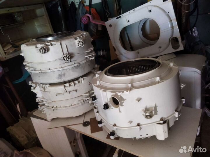 Бак стиральной машины с новыми подшипниками