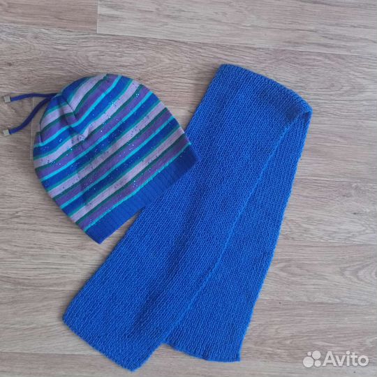 Комплект новый Аvon шапка шарф варежки