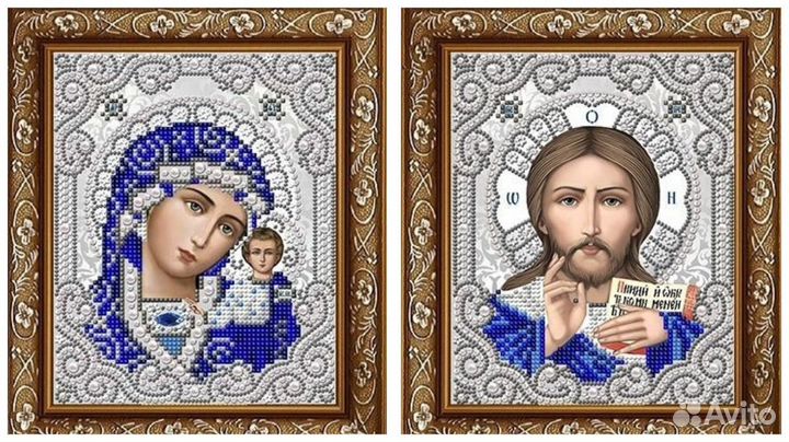 Наборы Венчальная пара серебро, золото (2 шт)