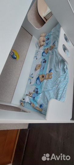 Детская двухярусная кровать с матрасом бу