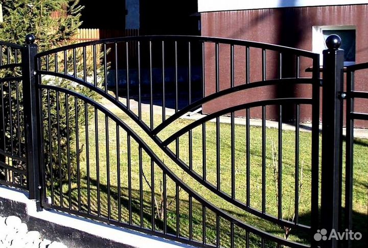 Металлические балконные ограждения Модель № 1901