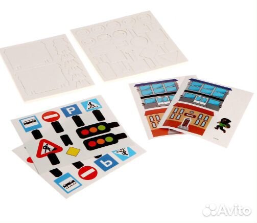 Детский автотрек пазл, с полицейской машинкой