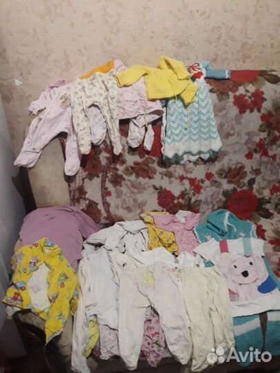 Вещи пакетом на девочку до 3 месяцев