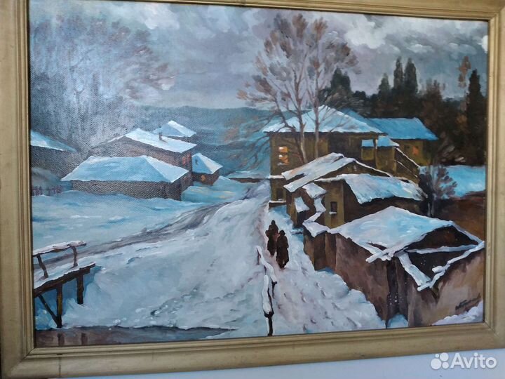 Картина маслом на холсте пейзаж большая