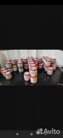 Детское питание пюре мясное/овощное