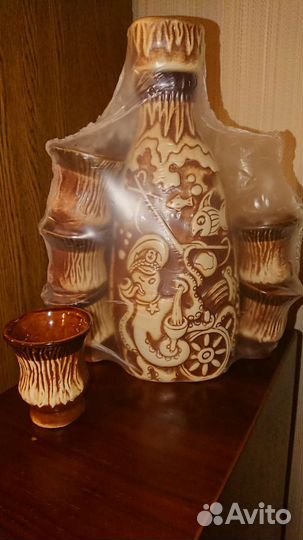 Глинянный набор для вина