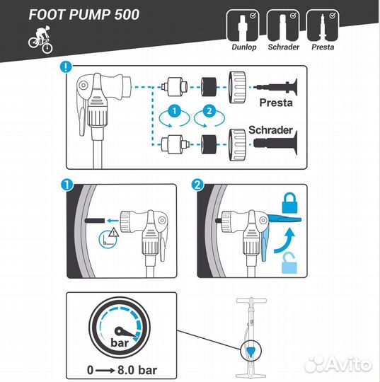 Насос btwin 500