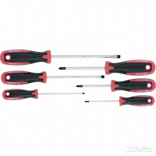 Набор отверток, сталь S2, двухкомпонентные рукоятк