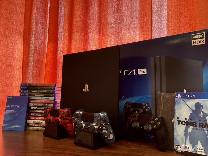 Sony PS4 PRO 1tb / гарантия / игры