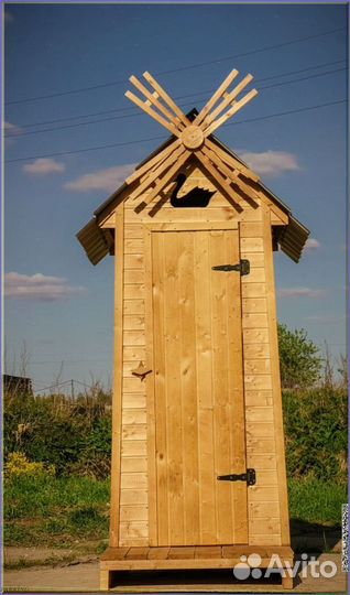 Уличный туалет деревянный щол 852