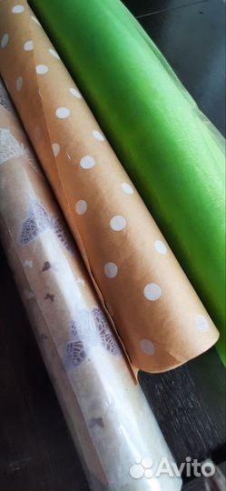 Упаковочная бумага крафт+органза