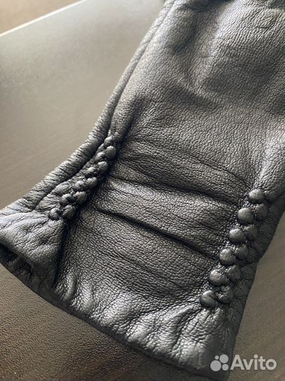 Перчатки женские кожаные