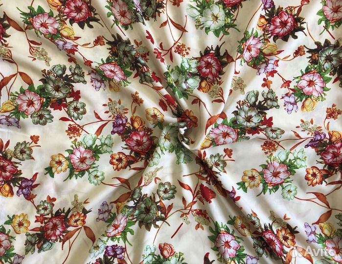 Ткань штапель отрез 3м -№1, плательный