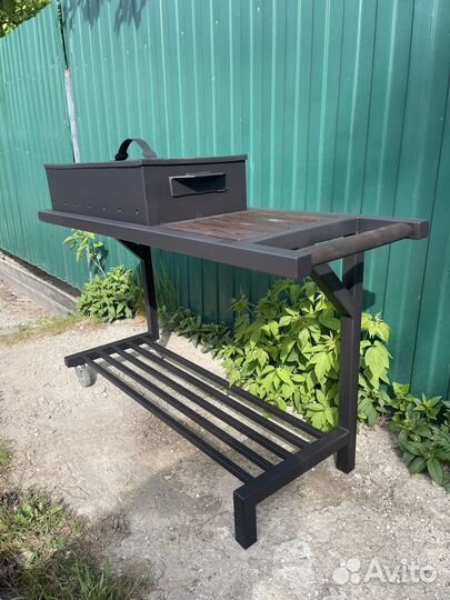 Мангал передвижной Лофт