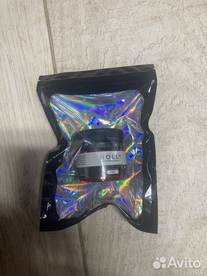 Holly глиттер гель для волос красный