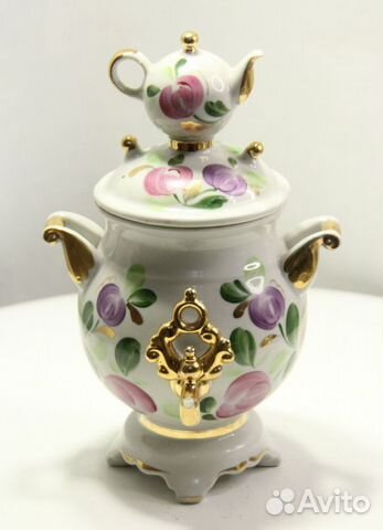 Фарфор. Сахарница Самовар. Сысерть