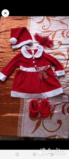 Новогодний костюм для девочки 74 80
