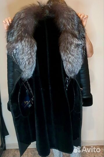 Женская кожаная дубленка