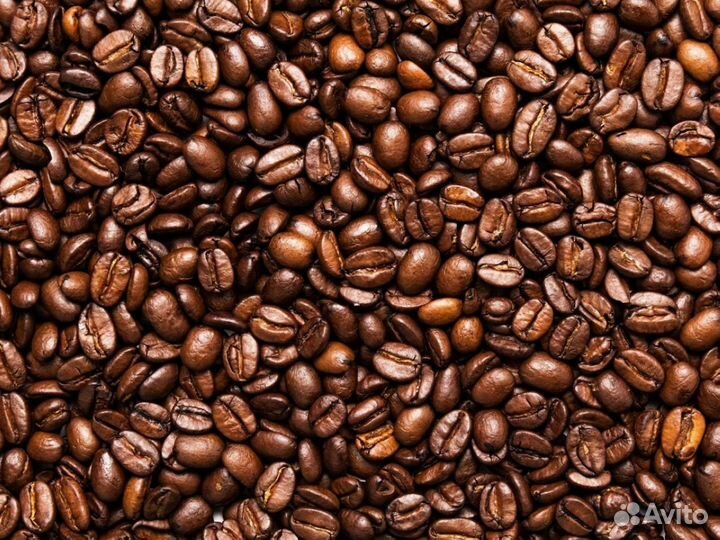 Кофе в зернах свежеобжаренн